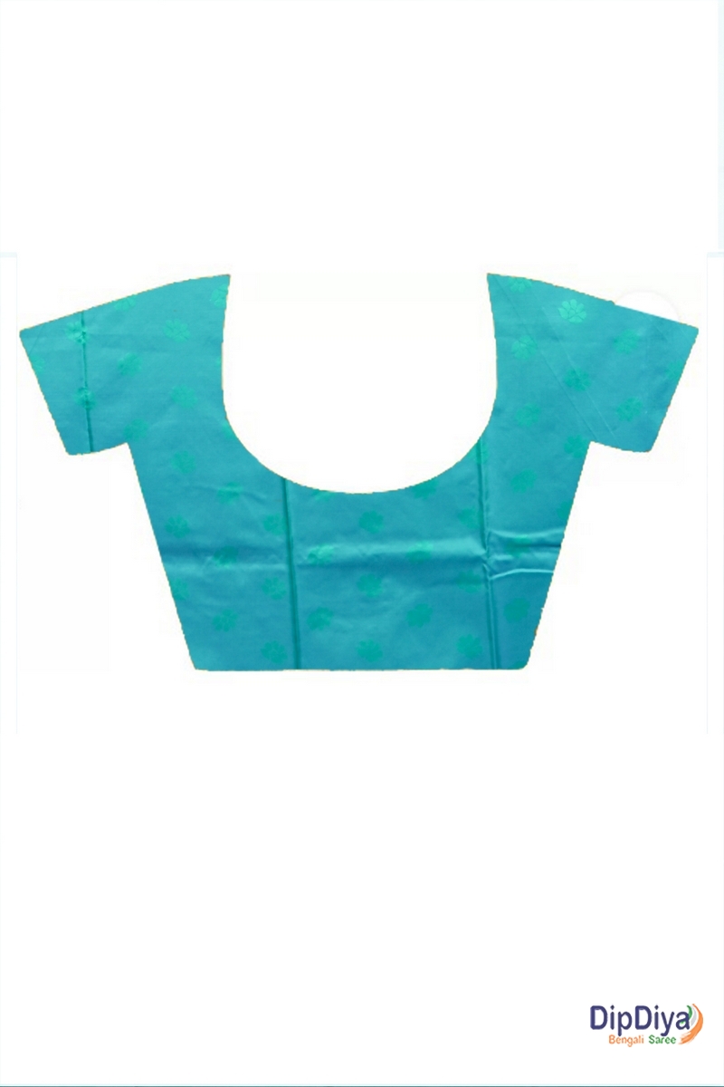 See Green Cotton Silk Parova Tanchui Saree (515)